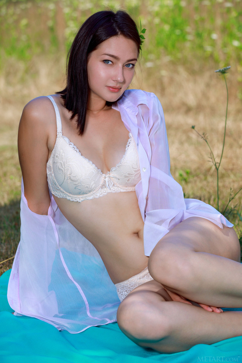 Hot Russian brunette Rebekka