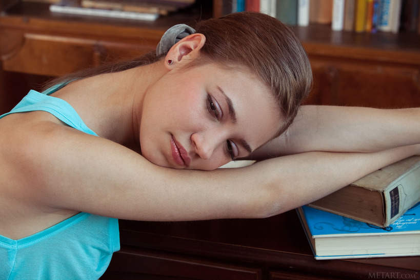 Cute Brunette Jasmina Melts Hearts With Her Beautiful Green Eyes - And When She Smiles, It's Like The Sun Coming Out On A Cloudy